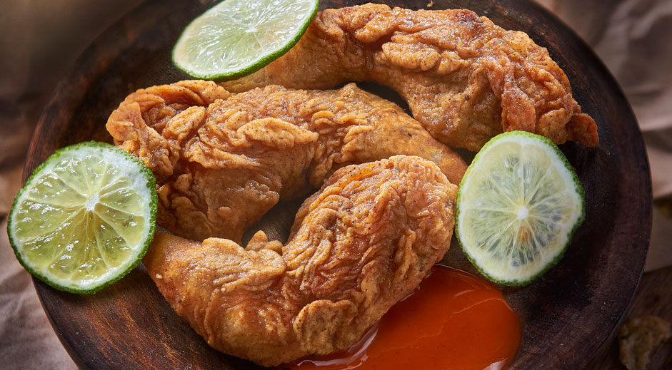 Alitas de pollo estilo KFC y Salsa picante | Salsas Asturianas